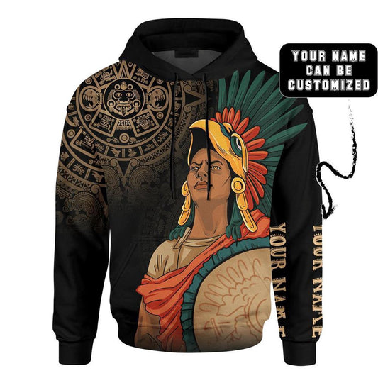 Customized Mexico 3D Hoodie, The Aztec Elite Woman Maya Aztec All Over Printed 3D Hoodie, Aztec Hoodie, Mexico Shirt