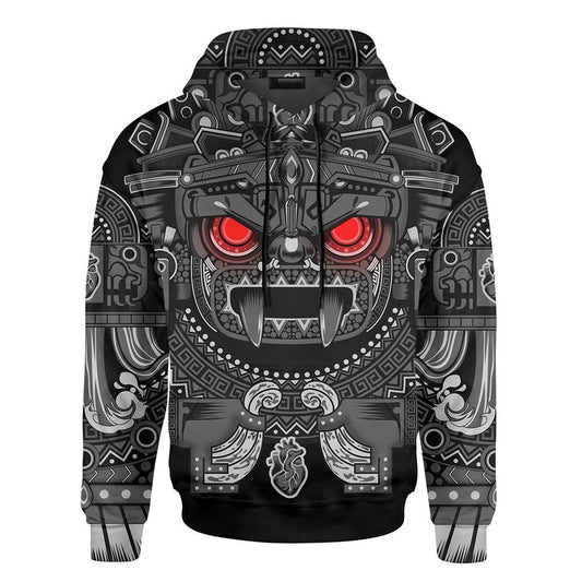 Customized Mexico 3D Hoodie, The Aztec Tlaloc Sun God Aztec Mexican Mural Art All Over Printed 3D Hoodie, Aztec Hoodie, Mexico Shirt
