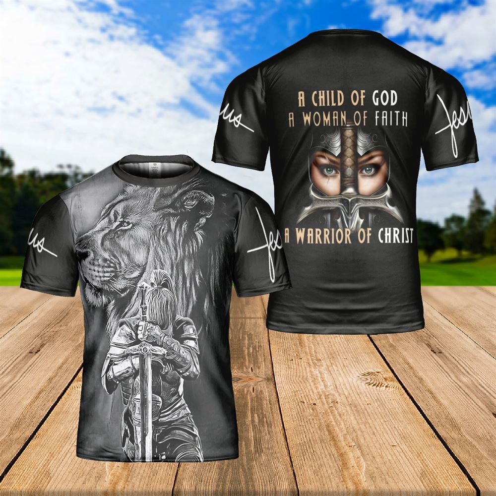 Lion Of Judah All Over Print 3D T Shirt, Christian 3D T Shirt, Christian Gift, Christian T Shirt