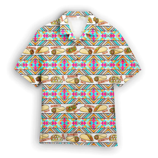 Mexico Hawaiian Shirt, Taco And Burrito Mexican Hawaiian Shirt, Mexican Aloha Shirt