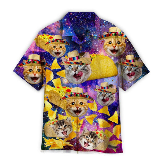 Mexico Hawaiian Shirt, Taco Cat Funny Amazing Mexican Food Hawaiian Shirt, Mexican Aloha Shirt