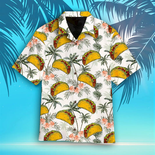 Mexico Hawaiian Shirt, Taco Tropical Vintage Hawaiian Shirt, Mexican Aloha Shirt