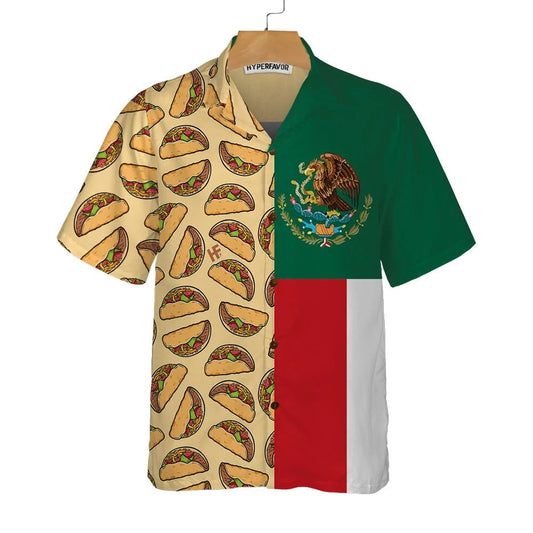 Mexico Hawaiian Shirt, Tacos Will Never Break Your Heart Hawaiian Shirt, Funny Mexican Taco Shirt, Mexican Aloha Shirt