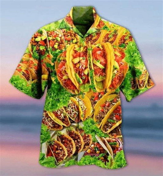 Mexico Hawaiian Shirt, Waybackapparel Tacos Mexican Hawaiian Shirt 3D Hawaiian Shirt, Mexican Aloha Shirt