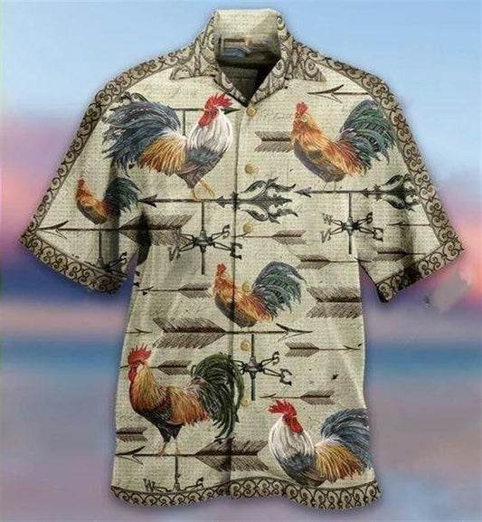 Mexico Hawaiian Shirt, Weathervane Rooster Aloha Hawaiian Shirts For Men & For Women, Mexican Aloha Shirt