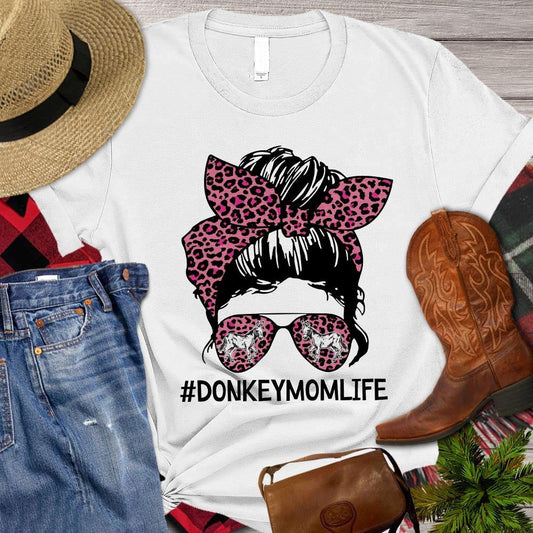 Mother's Day Donkey T-shirt, Donkey Mom Life T Shirt, Farm T shirt, Farmers T Shirt, Farm Oufit