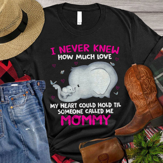 Mother's Day Elephant T-shirt, I Never Knew How Much Love My Heart T Shirt, Farm T shirt, Farmers T Shirt, Farm Oufit