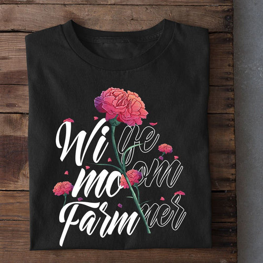 Mother's Day Farmer T-shirt, Wife Mom Farmer T Shirt, Farm T shirt, Farmers T Shirt, Farm Oufit