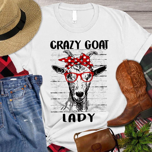 Mother's Day Goat T-shirt, Crazy Goat Lady T Shirt, Farm T shirt, Farmers T Shirt, Farm Oufit