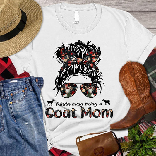 Mother's Day Goat T-shirt, Kinda Busy Being A Goat Mom T Shirt, Farm T shirt, Farmers T Shirt, Farm Oufit
