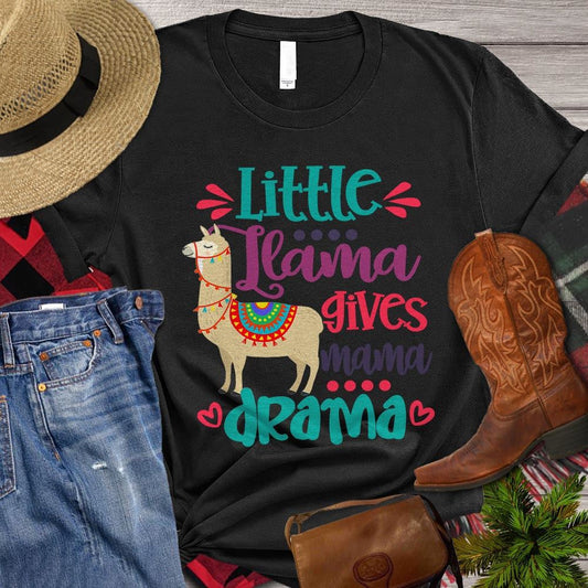 Mother's Day Llama T-shirt, Little Llama Gives Mama Drama T Shirt, Farm T shirt, Farmers T Shirt, Farm Oufit