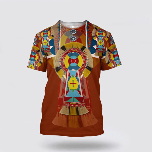 Native American T Shirt, Ancient Specimens Native American 3D All Over Printed T Shirt, Native American Graphic Tee For Men Women