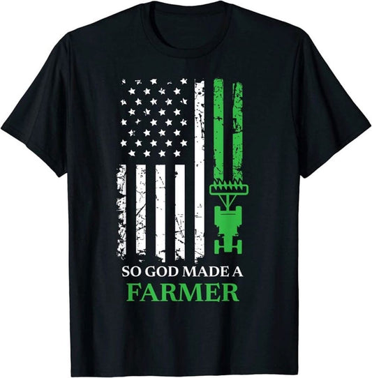 So God Made A Farmer American Flag Shirt, Farmer Tees, Farm T shirt, Farmers T Shirt, Farm Oufit