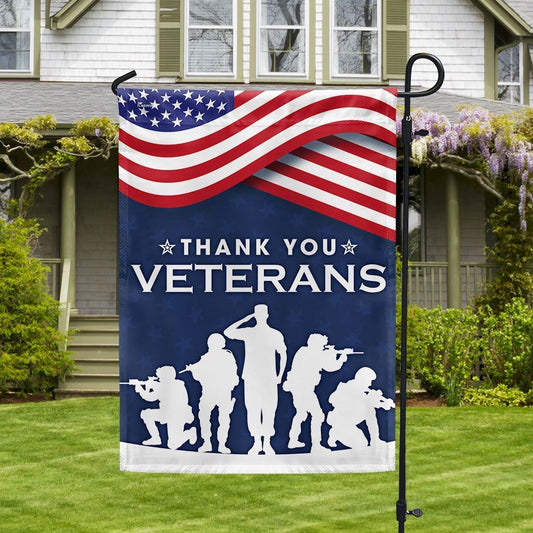 Thank You Veterans The US American Flag, Outdoor House Flags, Christian Flag, Religious Flag, Christian Outdoor Decor