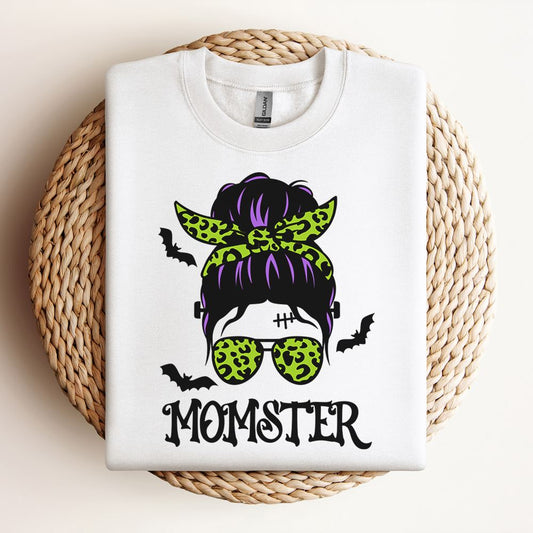 Momster Messy Bun Sweatshirt, Mother's Day Sweatshirt, Mama Sweatshirt, Mother Gift