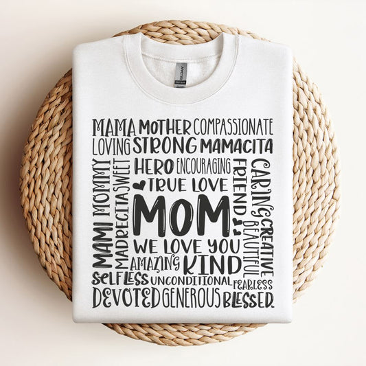 Mom Subway Art Sweatshirt, Mother's Day Sweatshirt, Mama Sweatshirt, Mother Gift
