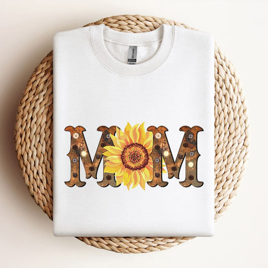 Mom Sunflower Rustic Sweatshirt, Mother's Day Sweatshirt, Mama Sweatshirt, Mother Gift