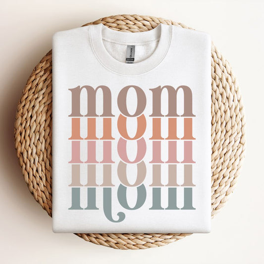 Mom Stacked Sweatshirt, Mother's Day Sweatshirt, Mama Sweatshirt, Mother Gift