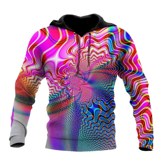 Acid Trip All Over Print 3D Hoodie For Men And Women, Hippie Outfit Ideas, Costume Hippie