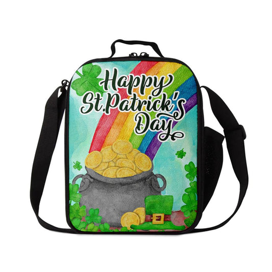 America Forever Rainbow Treasure Lunch Bag, St Patrick's Day Lunch Box, St Patrick's Day Gift