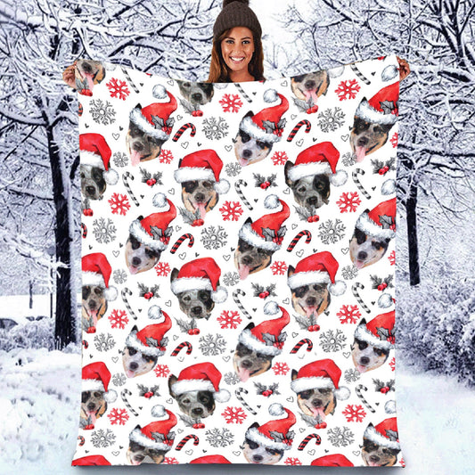 Australian Cattle- Christmas Decor Blanket - Gift For Pet Lovers