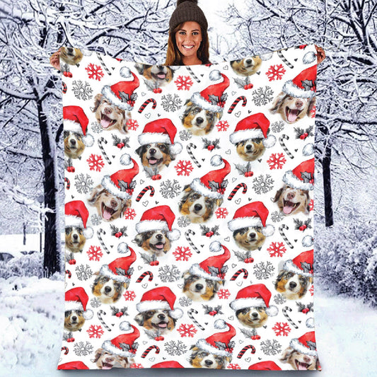 Australian Shepherd- Christmas Decor Blanket - Gift For Pet Lovers