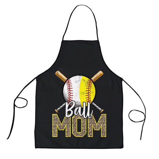 Ball Mom Baseball Softball Mama Women Mothers Day Apron, Mother's Day Apron, Kitchenware For Mom