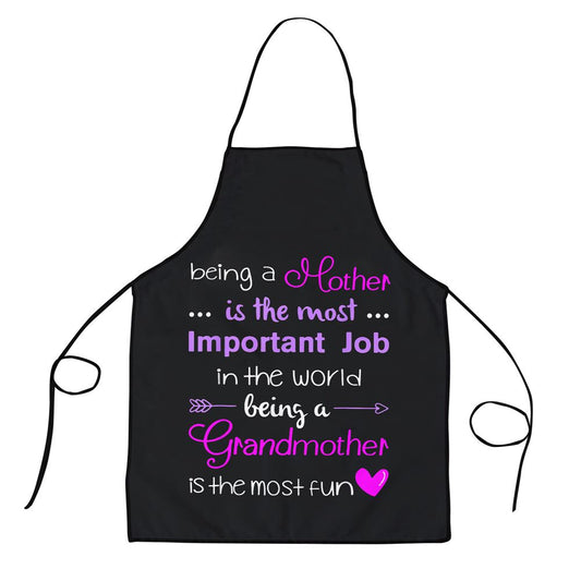 Being a Mother Is The Most Important Job Mothers Day Apron, Mother's Day Apron, Kitchenware For Mom