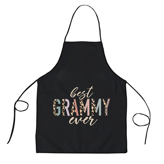Best Grammy Ever Gifts Leopard Print Mothers Day Apron, Mother's Day Apron, Kitchenware For Mom