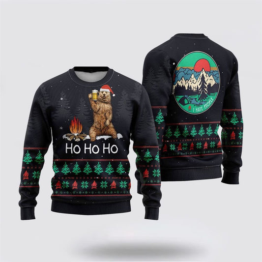 Bigfoot Beer Ho Ho Ho Ugly Christmas Sweater, Ugly Sweater For Men And Women, Christmas Gift, Christmas Fashion