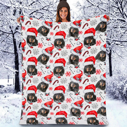Black and Tan Coonhound - Christmas Decor Blanket - Gift For Pet Lovers
