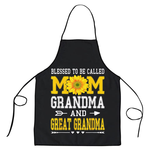 Blessed To Be Called Mom Grandma Great Grandma Mothers Day Apron, Mother's Day Apron, Kitchenware For Mom