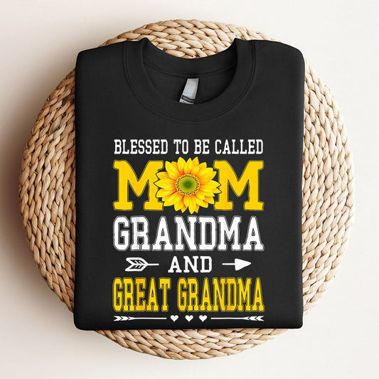 Blessed To Be Called Mom Grandma Great Grandma Mothers Day Sweatshirt, Mother's Day Sweatshirt, Mother's Day Gift, Mommy Shirt