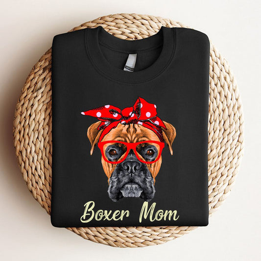 Boxer Mom Dogs Tee Mothers Day Dog Lovers Gifts For Women Sweatshirt, Mother's Day Sweatshirt, Mother's Day Gift, Mommy Shirt
