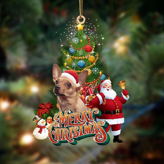 Chihuahua 2 Christmas Tree&Dog Hanging Ornament, Christmas Tree Decoration, Car Ornament Accessories, Christmas Ornaments 2023