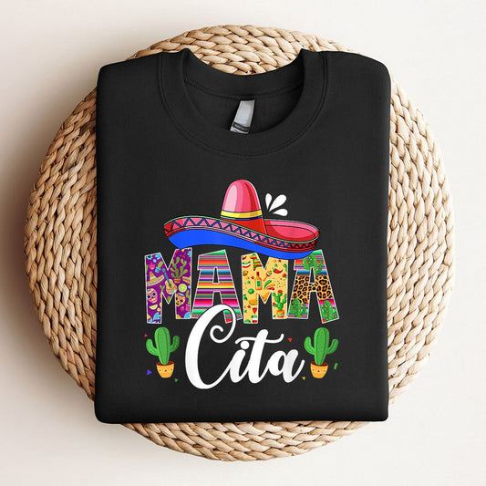 Cinco De Mayo Leopard Mamacita Festival Mexican Mothers Day Sweatshirt, Mother's Day Sweatshirt, Mother's Day Gift, Mommy Shirt