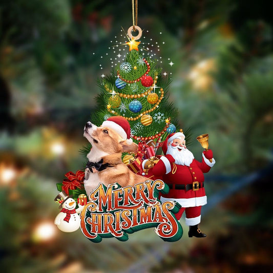 Corgi Christmas Tree&Dog Hanging Ornament, Christmas Tree Decoration, Car Ornament Accessories, Christmas Ornaments 2023