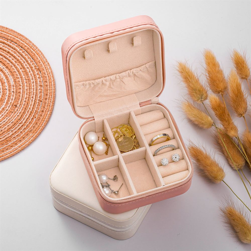 Custom Birth Flower Jewelry Box, Month Flower Jewelry Box, Mother's Day Jewelry Box, Gift For Her, Travel Jewelry Case