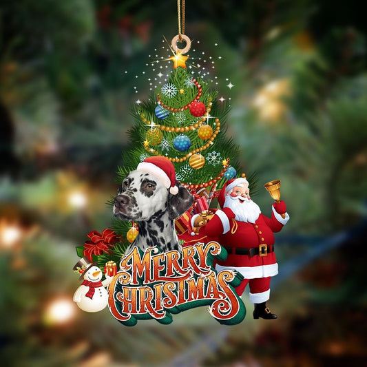 Dalmatian 2 Christmas Tree&Dog Hanging Ornament, Christmas Tree Decoration, Car Ornament Accessories, Christmas Ornaments 2023