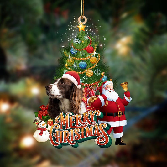 English Springer Spaniel Christmas Tree&Dog Hanging Ornament, Christmas Tree Decoration, Car Ornament Accessories, Christmas Ornaments 2023