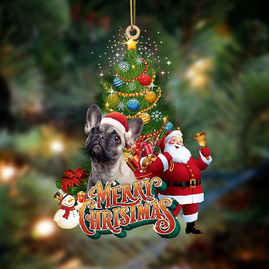 French Bulldog 1 Christmas Tree&Dog Hanging Ornament, Christmas Tree Decoration, Car Ornament Accessories, Christmas Ornaments 2023