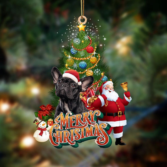 French Bulldog 4 Christmas Tree&Dog Hanging Ornament, Christmas Tree Decoration, Car Ornament Accessories, Christmas Ornaments 2023