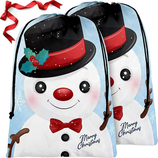 Funny Red Snowmans Christmas Sack, Christmas Bag Gift, Christmas Tree Decoration Ideas, Christmas Gift 2023