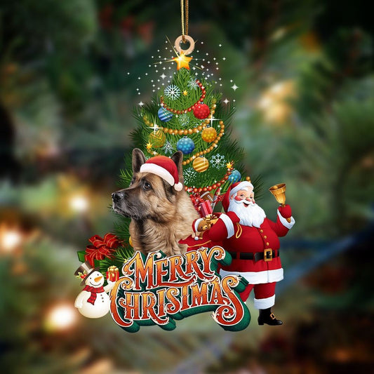 German Shepherd Christmas Tree&Dog Hanging Ornament, Christmas Tree Decoration, Car Ornament Accessories, Christmas Ornaments 2023