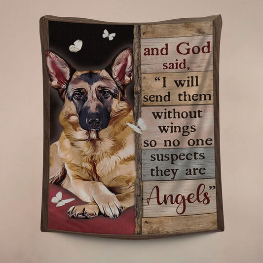 God Said I Will Send Them Without Wings So No One Suspects They Are Angels Tapestry Wall Art, Religious Tapestry