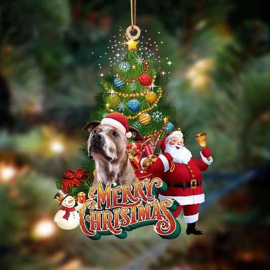 Godmerch  Staffordshire Bullterrier Aiko Christmas Tree&Dog Hanging Ornament, Christmas Tree Decoration, Ornament Car Accessories