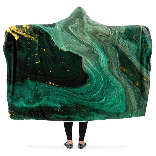 Green Marble Hooded Blanket, Hippie Hooded Blanket, In Style Mandala, Hippie, Cozy Vibes, Mandala Gift