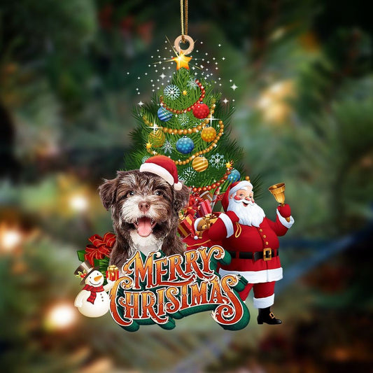 Havanese Christmas Tree&Dog Hanging Ornament, Christmas Tree Decoration, Car Ornament Accessories, Christmas Ornaments 2023