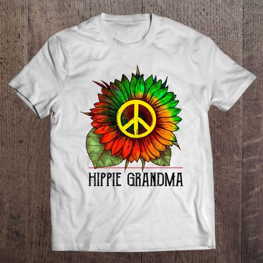 Hippie Grandma Sunflower Shirt Gift For Mother's Day T-Shirt, Mother's Day Shirt, Mom T Shirt, Mom Gift Idea