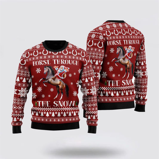 Horse Ugly Christmas Sweater For Men And Women, Farm Ugly Sweater, Christmas Fashion Winter